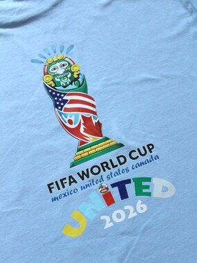 Soccer World Cup 2026 Tournament Tee Size S - XL